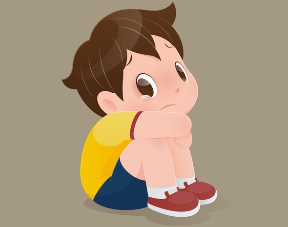 Illustration of a boy sitting crying on the floor. | Edexec