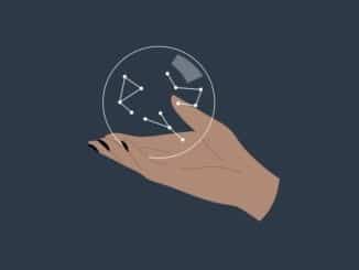 Astronomy, a hand holding a globe with constellations, stars reading