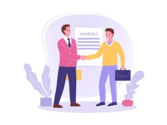 Shaking the hand of a new hire