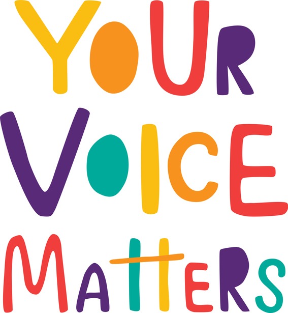 Your Voice Matters – Sign With Hand Illustration For Template Election 