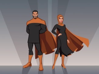 Middle Eastern Superhero Couple