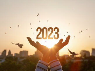 New Year 2023 with hopes for peace and prosperity.