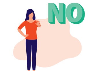 Woman Saying No.