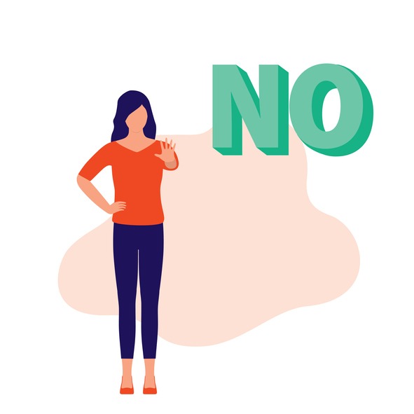 Woman Saying No.