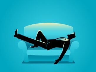 of a businessman taking a nap on sofa. Laying, relaxing, recharge, resting concept