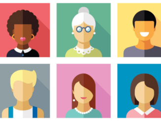 Color vector flat icon set and illustration different people character: female, male, child, boy, girl, grandmother, grandfather, student, businessman, housewife, hired worker