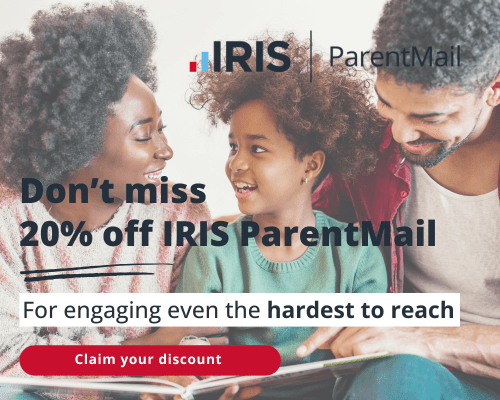 IRIS - budget burn 20% off Parentmail
