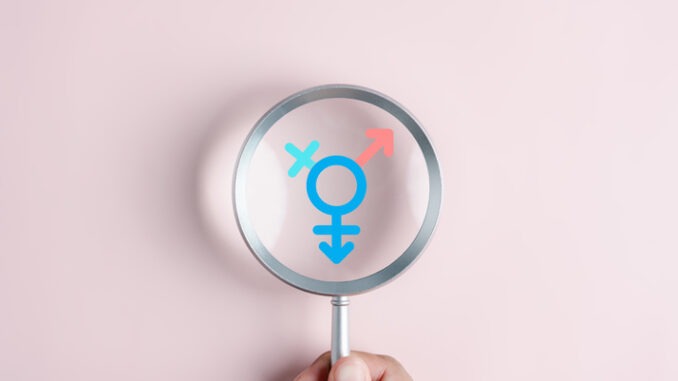 Different and transgender concept. third gender and sex, many gender, world national more gender. Symbol of transgender.