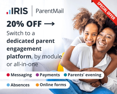 IRIS Parentmail 20% off