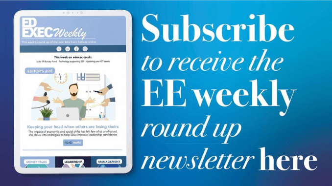 Get the latest from EdExec straight to your inbox!