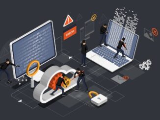 3d isometric vector illustration, Phishing scam, hacker attack, mobile security concept, data protection, cyber crime.