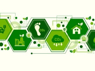 Carbon footprint concept with icon and infographic, measure huge foot, the impact of carbon pollution, Co2 emission in environment, carbon dioxide effect on planet ecosystem. Vector illustration.