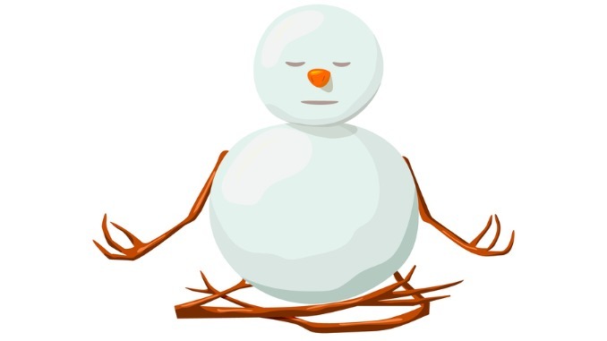 Snowman. Precious frosty, gracious , enlightened, friendly, squint, , yoga 