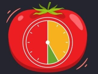 A Tomato with time sign in it.