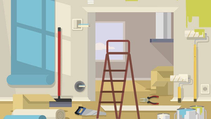Renovation at a school 