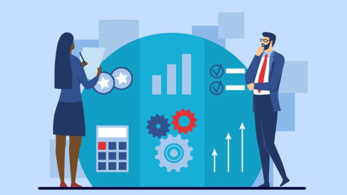 Strategy for company development concept.