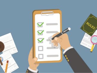 Illustration of Compliance, Checklist With Requirements