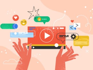 Modern creative concept for video streaming and multimedia online player