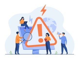 Computer diagnostics and digital technology concept