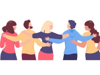 Team spending time together, talking, chatting, enjoying life.