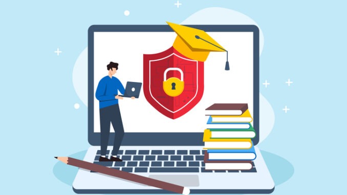  man managing cybersecurity in education