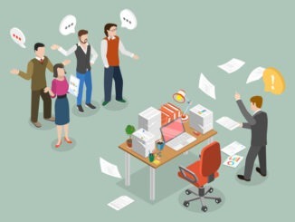 3D Isometric Flat Vector Conceptual Illustration of Assertive Communication, Conflict and Troubles at Work
