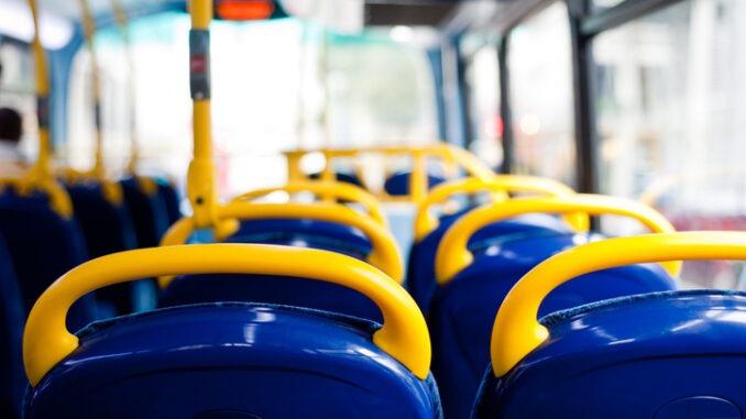 Double decker bus empty seats