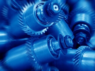 Mechanical equipment gear in a factory, closeup of pictures, north China