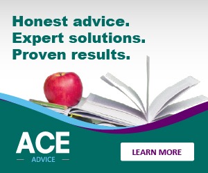 Advertisement for ACE education consultancy