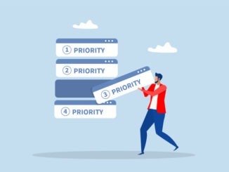 Priority manage task,planning with urgency list, critical or deadline work to be done, project planning concept,Work note with number and scheduling checklist vector illustration